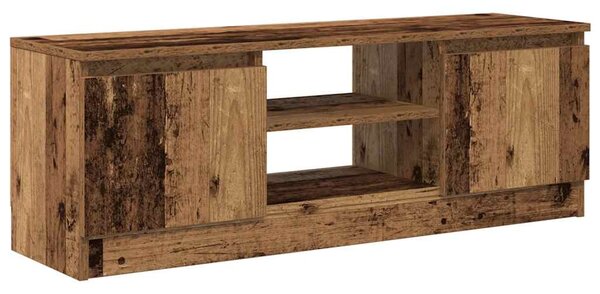 Antik fa színű szerelt fa TV-szekrény 102x30x36 cm