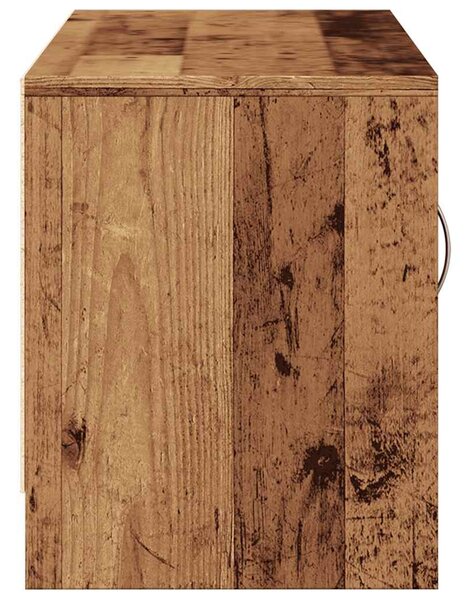 Antik fa színű szerelt fa TV-szekrény 102 x 30 x 37,5 cm