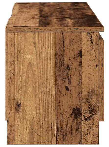Antik fa színű szerelt fa TV-szekrény 102x30x36 cm