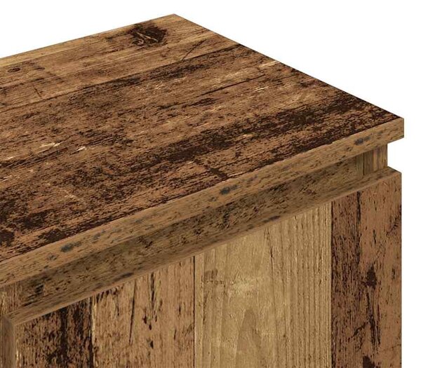Antik fa színű szerelt fa TV-szekrény 102x30x36 cm