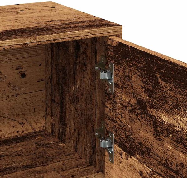 Antik fa színű szerelt fa TV-szekrény 102 x 30 x 37,5 cm