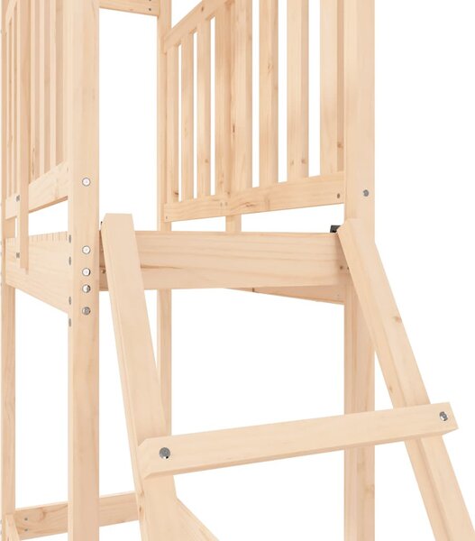 Tömör fenyőfa kültéri játszószett 53 x 110 x 214 cm