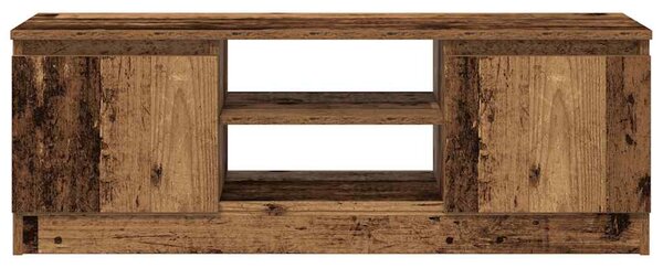 Antik fa színű szerelt fa TV-szekrény 102x30x36 cm