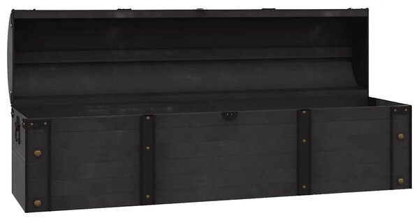 Vintage stílusú tömör fa tárolóláda 120 x 30 x 40 cm