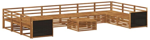 VidaXL Ülőgarnitúrák 11 pcs Tömör Akácfa