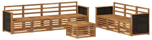 VidaXL Ülőgarnitúrák 8 pcs Tömör Akácfa