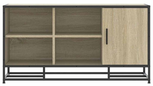 Cipőpad Sonoma tölgy 100x40x53,5 cm Gépi fa és fém