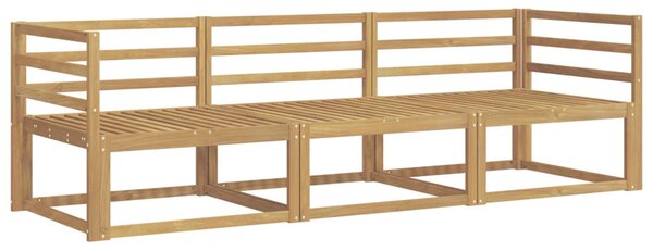VidaXL Kültéri kanapé szett 3 pcs Fehér 245,5 x 83 x 73 cm