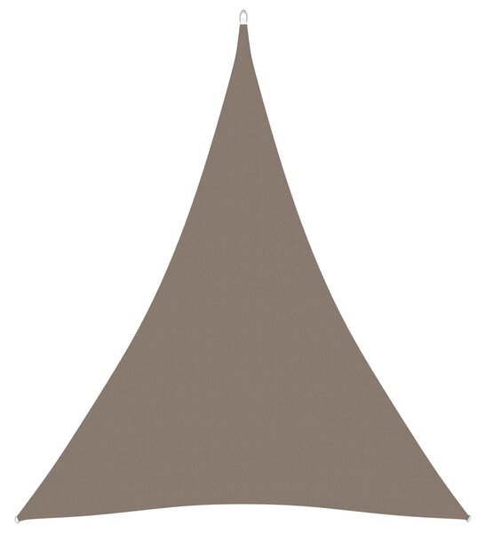 VidaXL tópszínű háromszög alakú oxford-szövet napvitorla 5 x 6 x 6 m