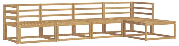 VidaXL Kültéri kanapé szett 5 pcs Fehér 325 x 162,5 x 73 cm