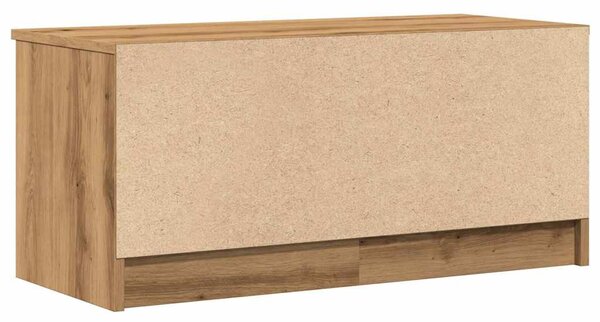 2 db barna tölgy színű szerelt fa TV-szekrény 80x35x36,5 cm