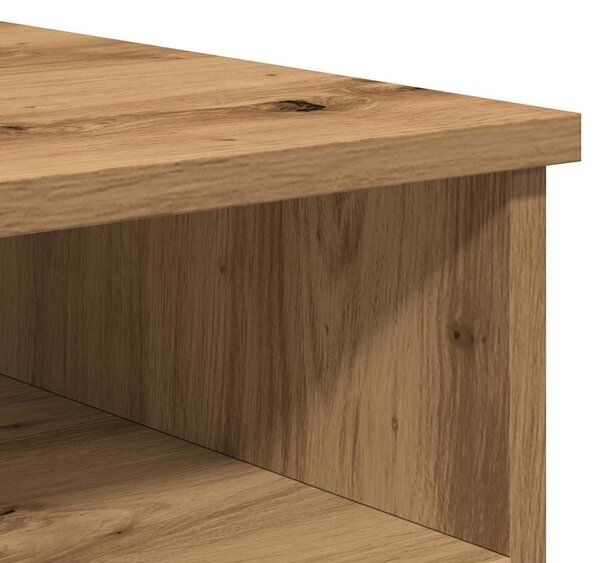 2 db barna tölgy színű szerelt fa TV-szekrény 80x35x36,5 cm
