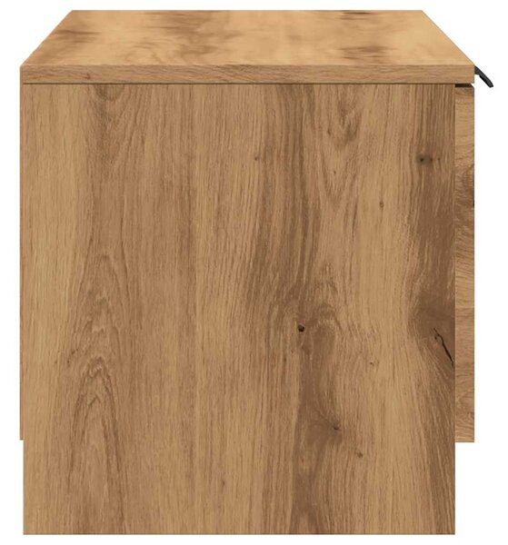 2 db barna tölgy színű szerelt fa TV-szekrény 80x35x36,5 cm