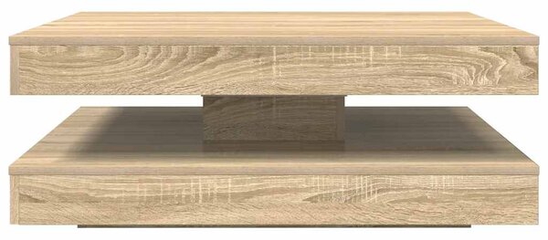 Sonoma tölgy dohányzóasztal 360 fokban forgatható 90x90x34,5 cm