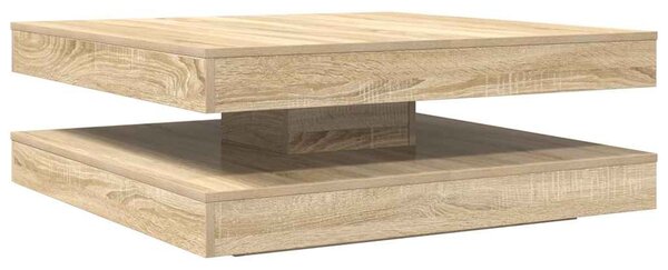 Sonoma tölgy dohányzóasztal 360 fokban forgatható 90x90x34,5 cm