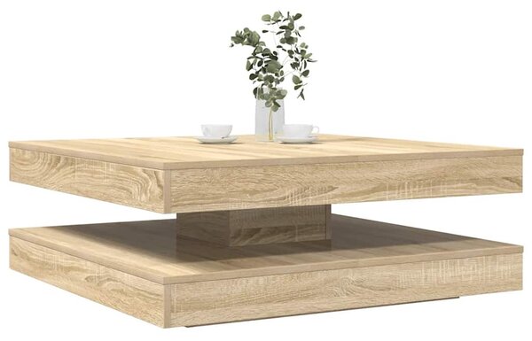 Sonoma tölgy dohányzóasztal 360 fokban forgatható 90x90x34,5 cm