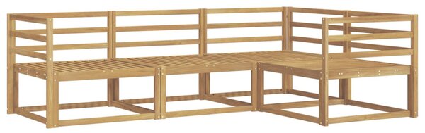 Kültéri kanapé szett 4 pcs Fehér 245,5 x 166,5 x 73 cm