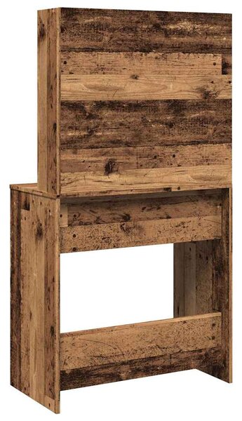 Öltözőasztal tükörrel Régi fa 74,5x40x141 cm