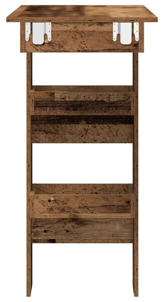Fali bárasztal Régi fa 102x45x103,5 cm Gépi fa