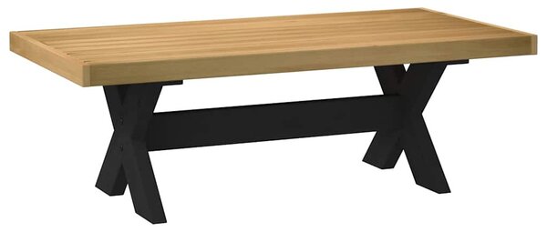 Dohányzóasztal NOAIN X alakú lábak 120x60x40cm tömör fa fenyőfa