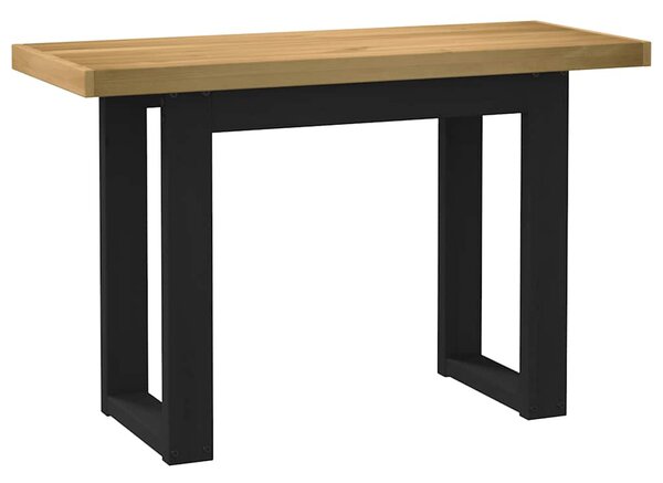 Íróasztal NOAIN U alakú lábak 120x50x75 cm tömör fa fenyőfa