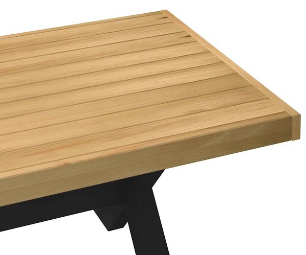 Dohányzóasztal NOAIN X alakú lábak 120x60x40cm tömör fa fenyőfa