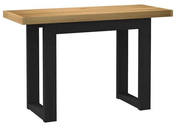 Íróasztal NOAIN U alakú lábak 120x50x75 cm tömör fa fenyőfa
