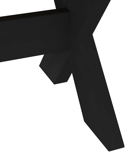 Dohányzóasztal NOAIN X alakú lábak 120x60x40cm tömör fa fenyőfa