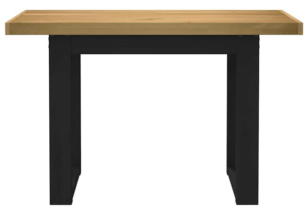 Íróasztal NOAIN U alakú lábak 120x50x75 cm tömör fa fenyőfa