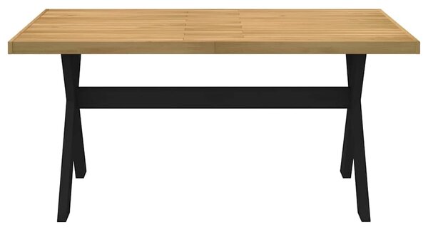 Étkezőasztal NOAIN X alakú lábak 160x90x75 cm tömör fa fenyőfa