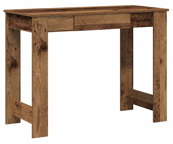 Íróasztal régi fa 100x45x75 cm műszaki fa