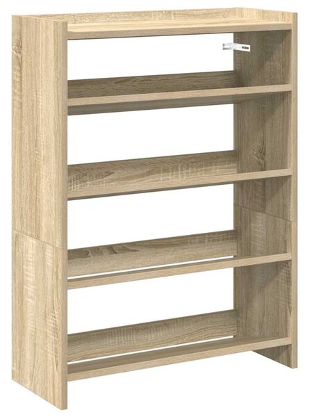 Sonoma tölgy színű szerelt fa cipőtartó 60x25x81 cm