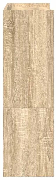 Sonoma tölgy színű szerelt fa cipőtartó 60x25x81 cm