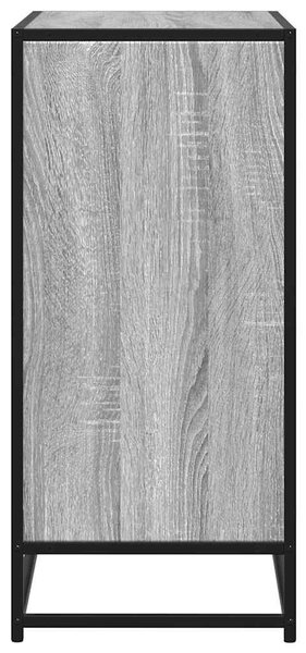 Szürke sonoma színű szerelt fa tálalószekrény 68 x 35 x 76 cm