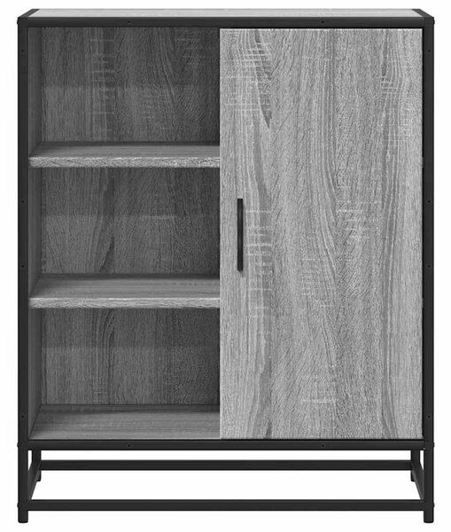 Szürke sonoma színű szerelt fa tálalószekrény 62x35x76 cm