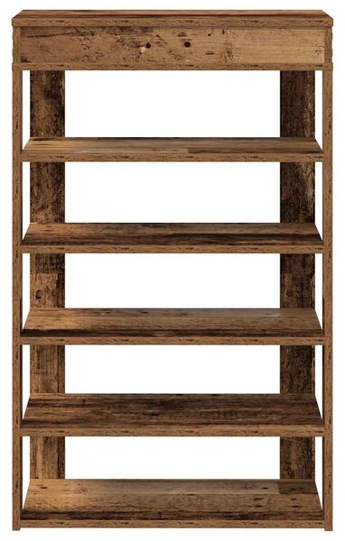 Antik fa szerelt fa cipőtartó 60x30x98 cm