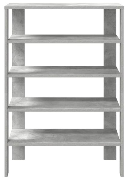 Betonszürke szerelt fa cipőtartó 61x32x87,5 cm