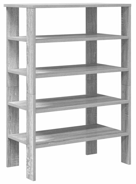 Szürke sonoma színű szerelt fa cipőtartó 61x32x87,5 cm