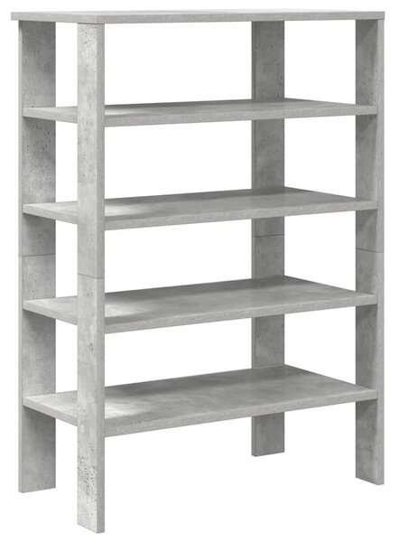 Betonszürke szerelt fa cipőtartó 61x32x87,5 cm
