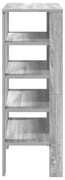 Szürke sonoma színű szerelt fa cipőtartó 61x32x87,5 cm