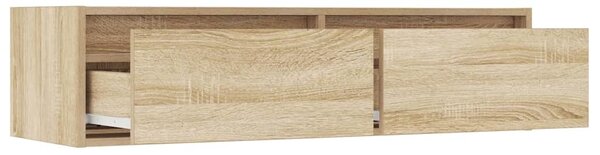 TV szekrény LED világítással sonoma tölgy 100X35,5x25 cm