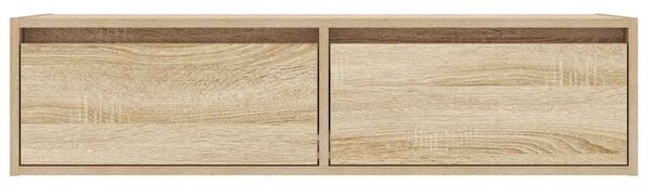 TV szekrény LED világítással sonoma tölgy 100X35,5x25 cm