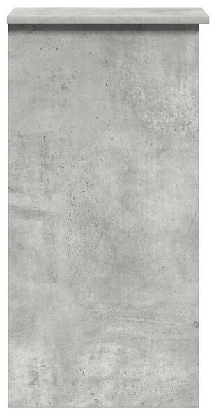 Betonszürke forgácslap íróasztal polcokkal 84x40x78 cm