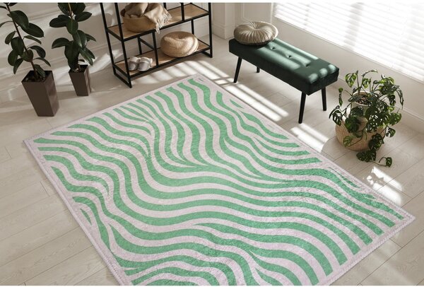 Zöld mosható szőnyeg 60x100 cm Green Zebra – Vitaus
