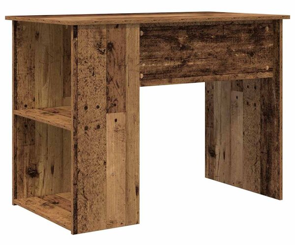 Íróasztal régi fa 100x55x75 cm műszaki fa