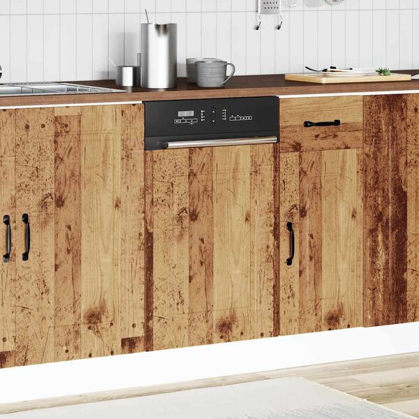 Mosogatógép panel Kalmar régi fa 45x1,5x57 cm gépesített fa