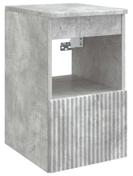 Fürdőszobai Szekrény Szett 5 pcs Betonszürke 43 x 16 x 62,5 cm