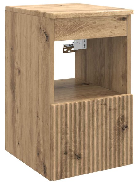 Fürdőszobai Szekrény Szett 4 pcs Kézműves Tölgy