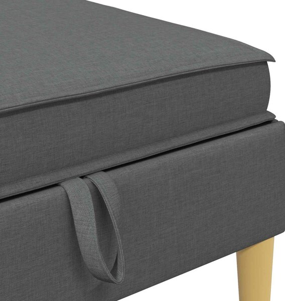 VidaXL Moduláris kanapé szett tárolóval 6 pcs Sötétszürke Szövet