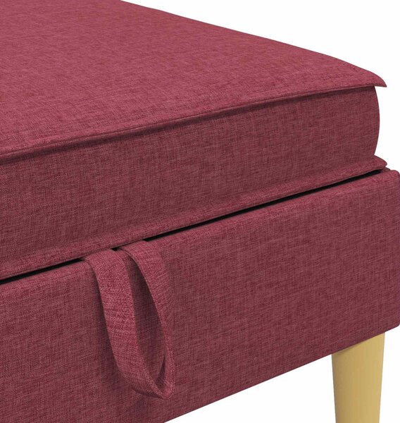 VidaXL Moduláris kanapé szett tárolóval 6 pcs Bordó Szövet